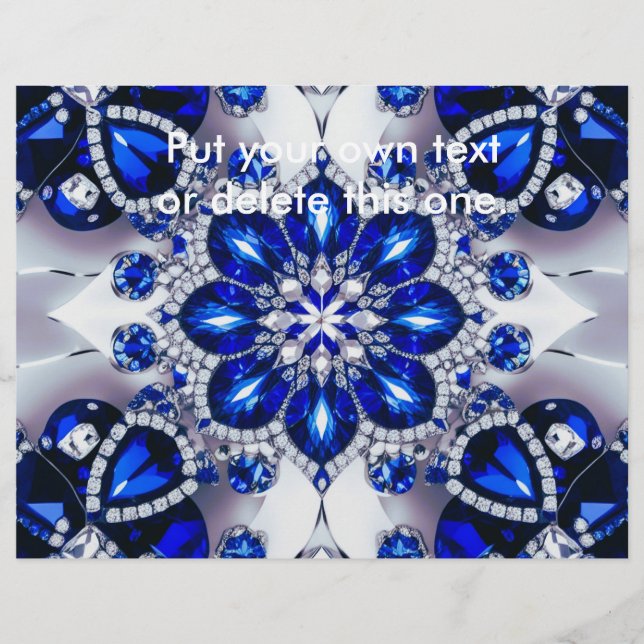 Flyer with Blue White Colours Design (Front)