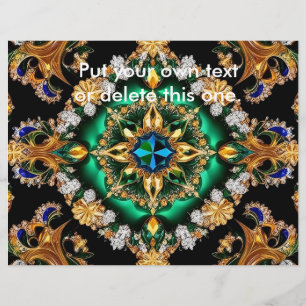 Flyer with Brazilian Colours Design