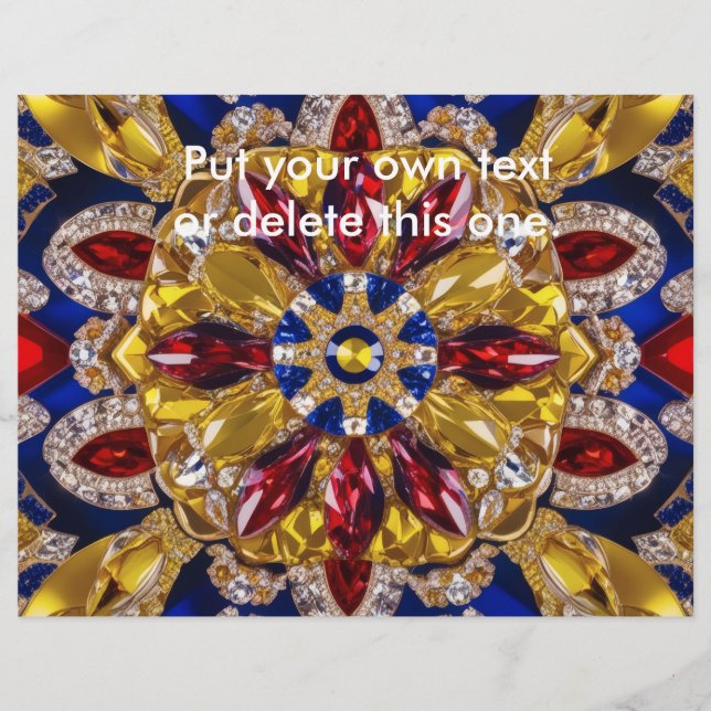 Flyer with Colombia Colours Design (Front)