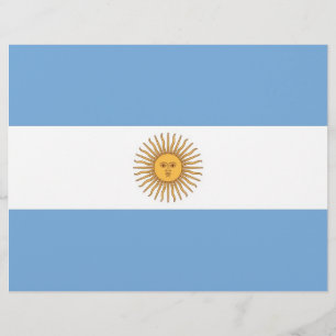 Flyer with Flag of Argentina