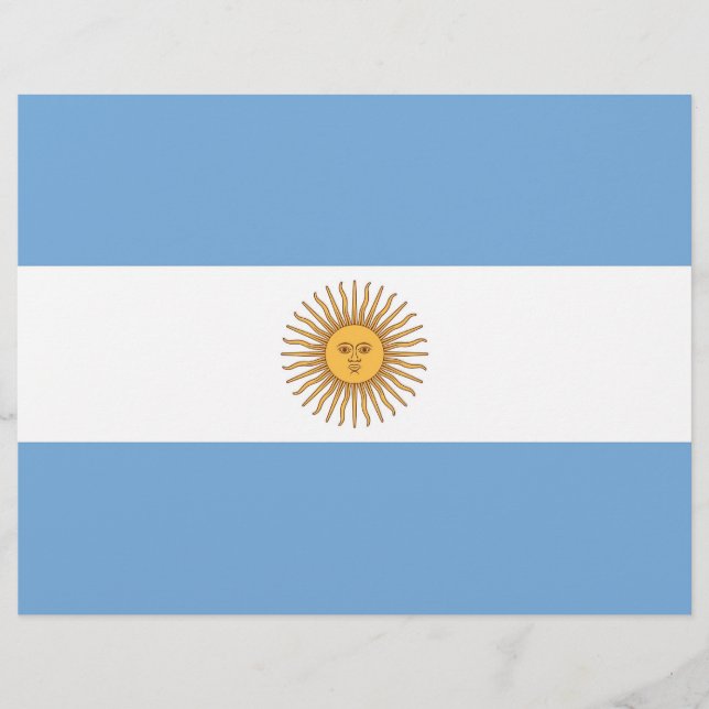 Flyer with Flag of Argentina (Front)