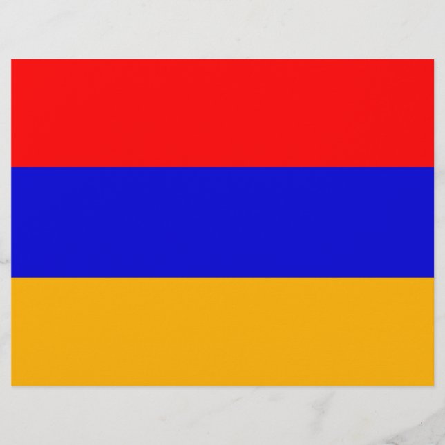 Flyer with Flag of Armenia (Front)