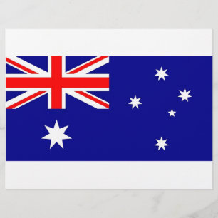 Flyer with Flag of Australia
