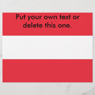 Flyer with Flag of Austria