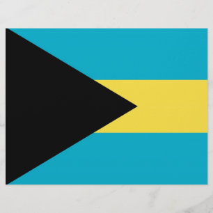 Flyer with Flag of Bahamas
