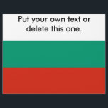 Flyer with Flag of Bulgaria<br><div class="desc">Promote your message with our exclusive flyer featuring the flag of Bulgaria! Crafted with meticulous attention to detail, this flyer is more than just an informational tool; it’s a celebration of Bulgaria’s heritage and cultural pride. The eye-catching design prominently displays the vibrant colours of the Bulgarian flag, making this flyer...</div>