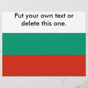 Flyer with Flag of Bulgaria