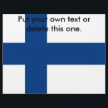 Flyer with Flag of Finland<br><div class="desc">Promote your message in style with our vibrant flyer featuring the flag of Finland! This flyer design is perfect for any event, promotion, or announcement that calls for a unique and cultural touch. The iconic Finnish flag is prominently displayed, giving your flyer an eye-catching look while celebrating Finnish heritage. Whether...</div>