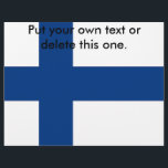 Flyer with Flag of Finland<br><div class="desc">Promote your message in style with our vibrant flyer featuring the flag of Finland! This flyer design is perfect for any event, promotion, or announcement that calls for a unique and cultural touch. The iconic Finnish flag is prominently displayed, giving your flyer an eye-catching look while celebrating Finnish heritage. Whether...</div>