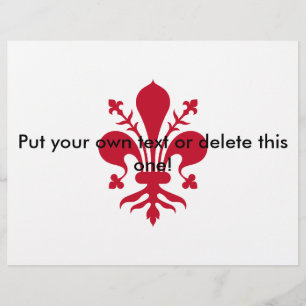 Flyer with Flag of Florence, Italy