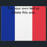 Flyer with Flag of France<br><div class="desc">Flyer with Flag of France. This product its customisable.</div>