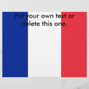 Flyer with Flag of France