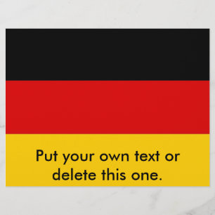 Flyer with Flag of Germany