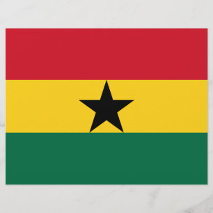Flyer with Flag of Ghana