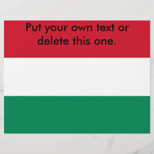 Flyer with Flag of Hungary