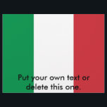 Flyer with Flag of  Italy<br><div class="desc">Promote your event or business with style using our exclusive flyer featuring the flag of Italy! Crafted with meticulous attention to detail, this flyer is more than just a promotional tool; it’s a celebration of Italy’s rich culture and heritage. The vibrant design prominently displays the iconic Italian flag, making this...</div>