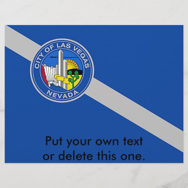 Flyer with Flag of Las Vegas, Nevada, USA (Front)
