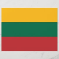 Flyer with Flag of Lithuania