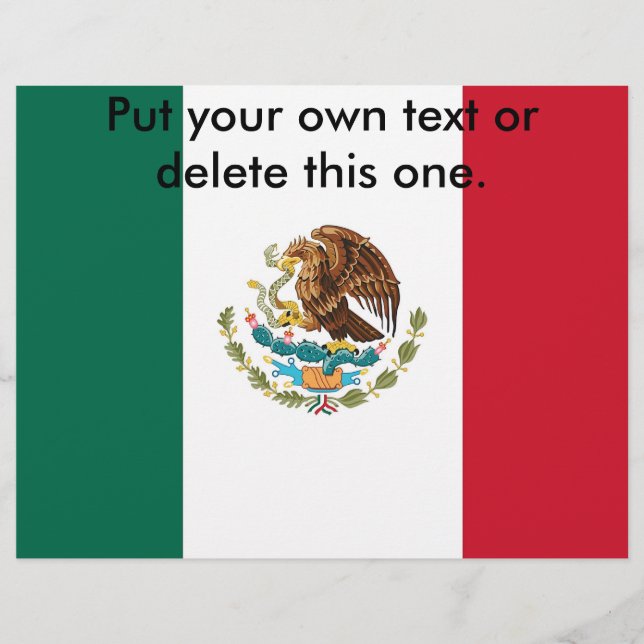 Flyer with Flag of Mexico (Front)