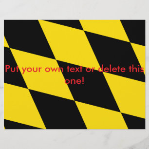 Flyer with Flag of Munich, Bavaria