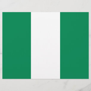 Flyer with Flag of Nigeria