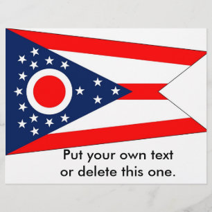 Flyer with Flag of Ohio, U.S.A.