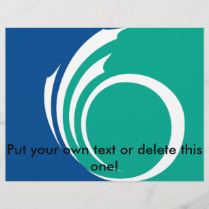 Flyer with Flag of Ottawa, Canada