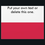 Flyer with Flag of Poland<br><div class="desc">Add a touch of Polish pride to your promotional materials with our exclusive flyer featuring the flag of Poland! Crafted with precision and cultural flair, this flyer is more than just a piece of paper; it’s a celebration of Polish heritage. The bold design prominently showcases the iconic Polish flag, making...</div>