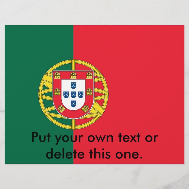 Flyer with Flag of Portugal (Front)