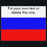 Flyer with Flag of Russia<br><div class="desc">Flyer with Flag of Russia. This product its customisable.</div>