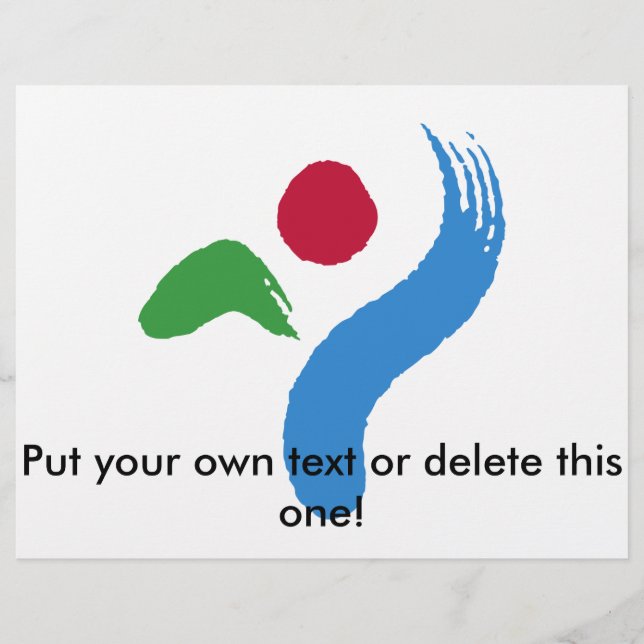 Flyer with Flag of Seoul, South Korea (Front)