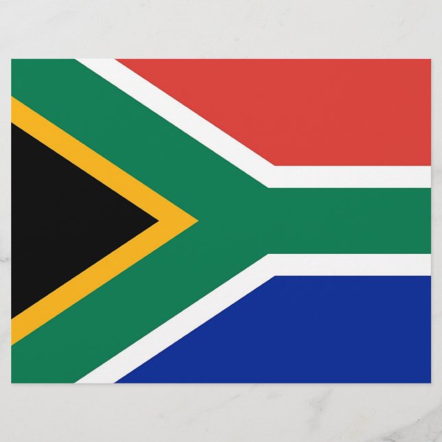 Flyer with Flag of South Africa (Front)