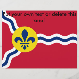 Flyer with Flag of St. Louis, Missouri