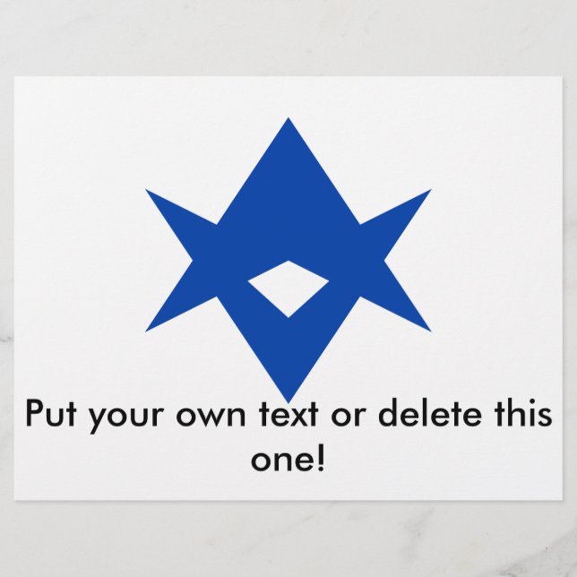 Flyer with Flag of Toyota City, Japan (Front)