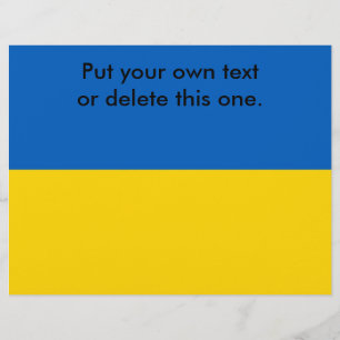 Flyer with Flag of Ukraine