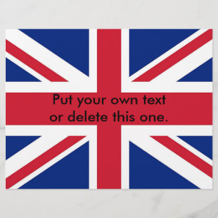 Flyer with Flag of United Kingdom