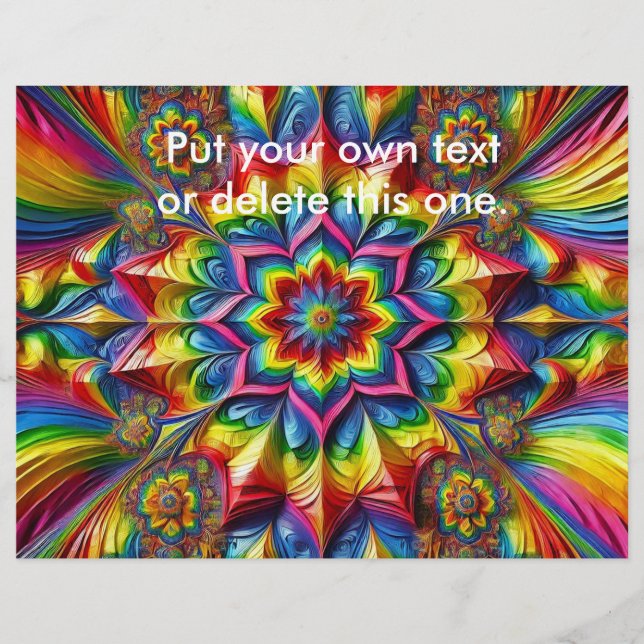 Flyer with LGBTQ Colours Design (Front)