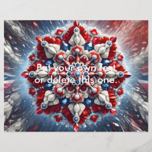 Flyer with Norwegian Colours Design