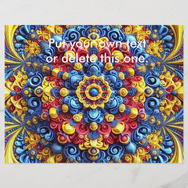 Flyer with Romanian Colours Design (Front)