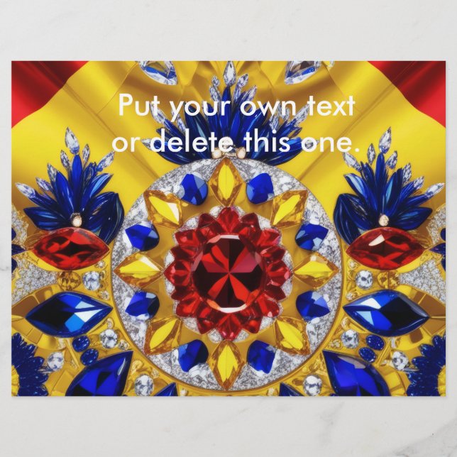 Flyer with Romanian Colours Design (Front)