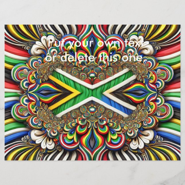 Flyer with South African Colours Design (Front)