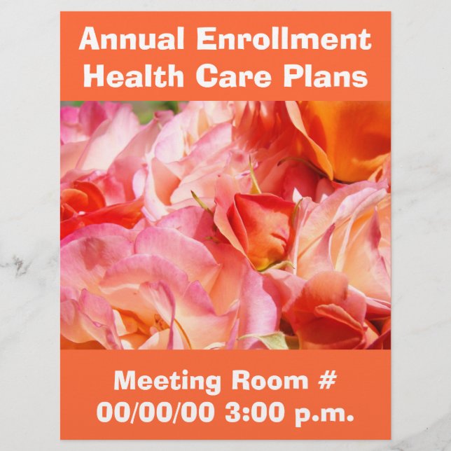 Flyers Annual Enrolment Health Care Plan custom (Front)
