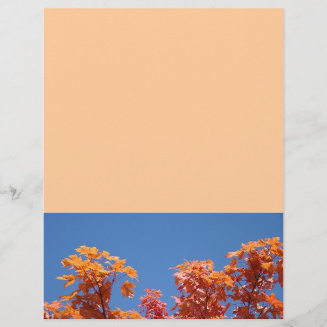Flyers Designer Sheets Colourful Autumn Tree Leave (Front)