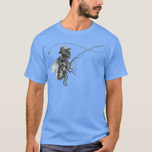 FlyFishing Black and White T-Shirt