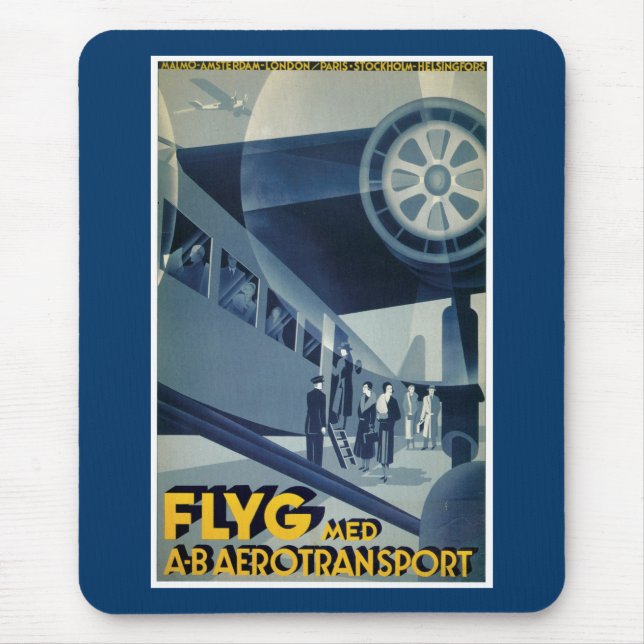 Flyg Med A-B Aerotransport Mouse Mat (Front)