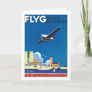 Flyg Over Stockholm Card
