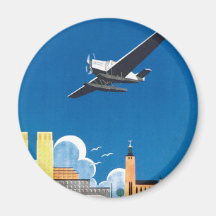 Flyg Over Stockholm Magnet