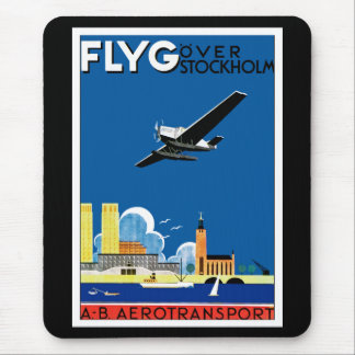 Flyg Over Stockholm Mouse Mat