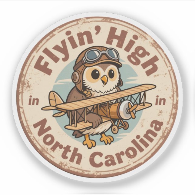 Flyin’ High_ North Carolina Aviation-Themed Artwor (Front)
