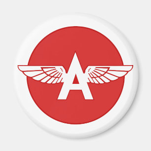 Flying A Gasoline Red Circle Flat version Magnet